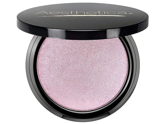 Aesthetica Starlite Highlighter - Metallic Shimmer Highlighting Makeup Powder - Lunar (Shimmering Lavender)-VivaGrace Women
