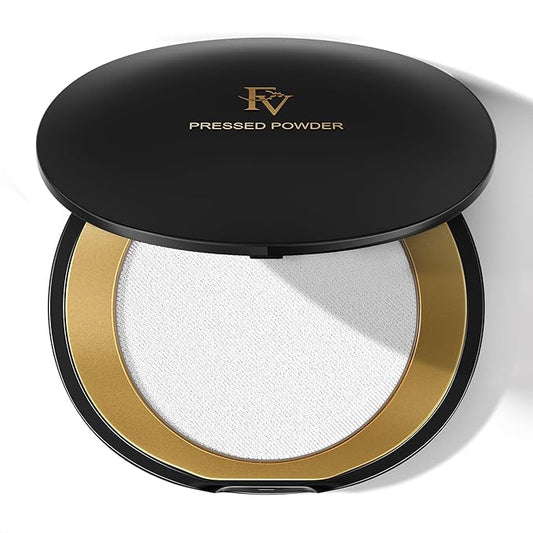 FV Talc-Free Medium Coverage Pressed Powder, Long-Lasting, Oil Control Matte Finish, Translucent Foundation Powder for Light, Medium & Tan Skin Tones, 0.28 Oz, Translucent-VivaGrace Women