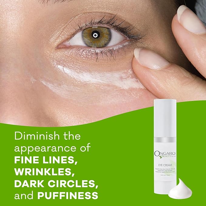 Eye Wrinkle Cream for Women - Organic Anti-Aging Dark Circles Under Eye Treatment - Under Eye Cream for Puffiness and Bags Under Eyes, Crow's Feet- Hyaluronic Acid, Vitamins A, C & E-VivaGrace Women