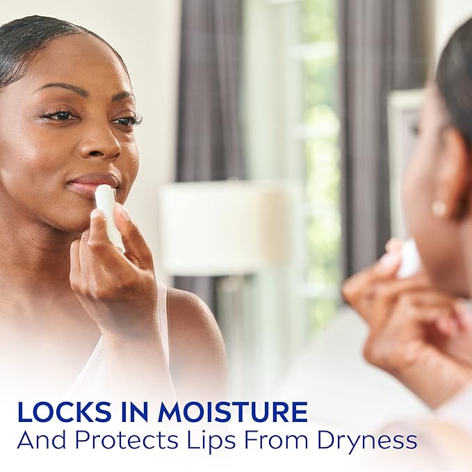 NIVEA Moisture Lip Care, Lip Balm Stick with Shea Butter, Jojoba Oil and Avocado Oil, 0.17 Oz, Pack of 4-VivaGrace Women