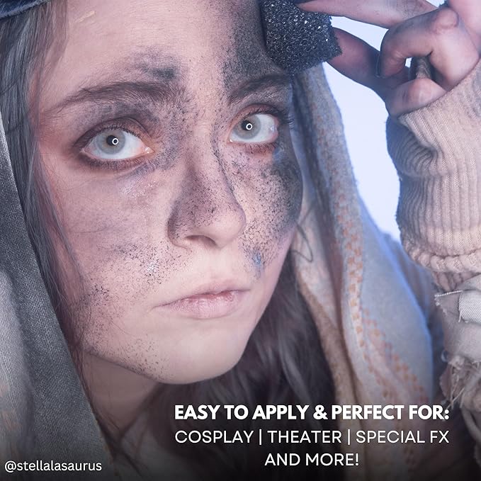 Mehron Makeup Special Effects Powder (.75 oz) (Charred Ash)-VivaGrace Women