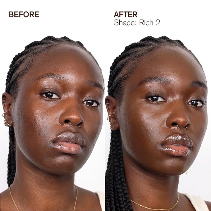 AMI COLÉ Skin-Enhancing Tinted Moisturizer (Rich 2), tinted moisturizer for face, bb cream, skin tint, face makeup-VivaGrace Women