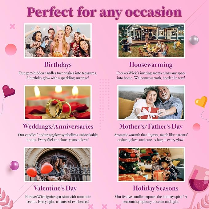 Foreverwick I Love You Mother's Day Gift Set | Sweet Mother's Day Gifts for Mom, Grandma, Sister | Mother's Day Candle | Mom Gifts for Birthday, Valentine's, Christmas | Spa Gifts for Women-VivaGrace Women