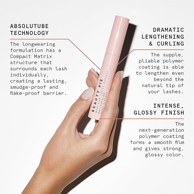 Wrap Star Tubing Mascara For Lenghtening & Curling & A Smudge-Proof & Flake-Proof Finish (Classic Black)-VivaGrace Women