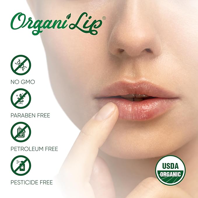 OrganiLip Organic Lip Balm, Variety3 Pack (Spearmint, Cherry, Acai), Ultra Hydrating Lip Moisturizer for Dry Lips, USDA Certified Organic,-VivaGrace Women