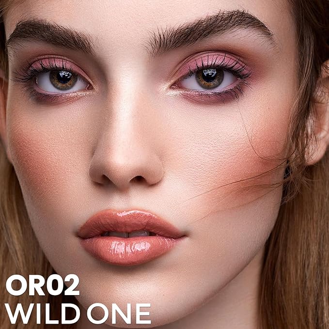 FOCALLURE Silky Cream Liquid Blush,Leaving a Matte Dewy Makeup Look,Easy to Apply and Create a Natural Flush,Long Lasting and Lightweight Cheek Blush Face Makeup,WILD ONE-VivaGrace Women