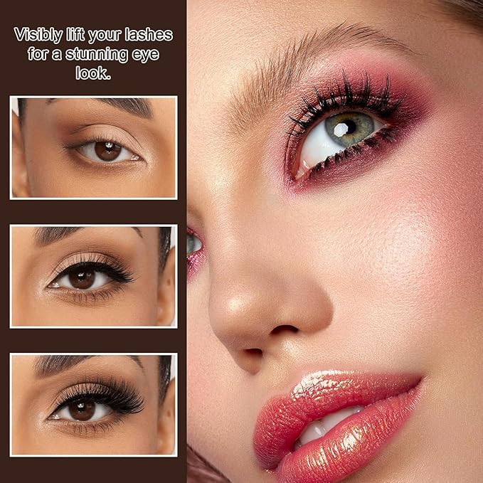 Blackthrives Mascara Liquid Lash Extensions Cosmetics, Premium Waterproof Smudge-Proof Natural No Clumping Thick and Volumising & Lengthening Lasting All Day (Rich Black）