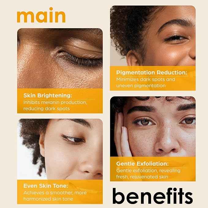 Kojic Acid Soap + African Net Sponge (2 pack X 142g Turmeric bars) Dark spot remover & Scars - Original Japanese Complex Vitamin C, Hyaluronic Acid, retinol, shea butter (Citrus)-VivaGrace Women