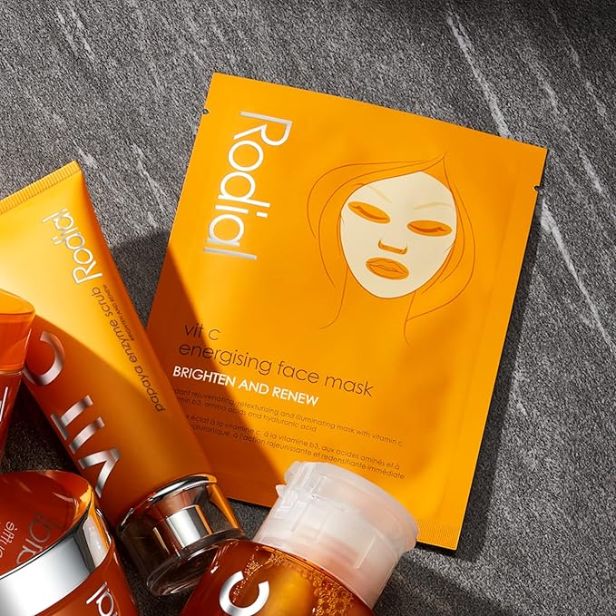 Rodial Vit C Energising Sheet Masks,0.67 Fl Oz (Pack of 4)-VivaGrace Women