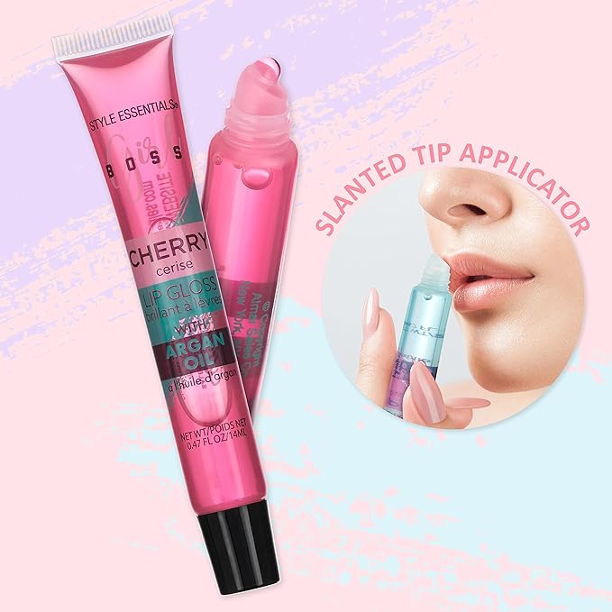 Expressions 12pc Lip Gloss Lip Oil Collection – Lip Gloss Tubes with Essential Oils, Moisturizing, Hydrating Lip Glosses, Lip Glow Oil, Hydrating Lip Balm-VivaGrace Women
