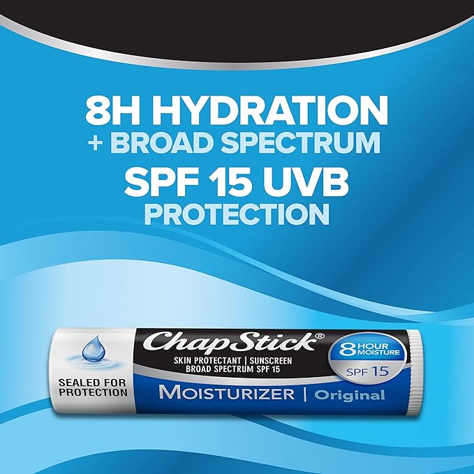 Abreva 10 Percent Docosanol Cold Sore Treatment, Fever Blister and Cold Sore Cream - 0.07 oz plus ChapStick Moisturizer Original Lip Balm - 0.15 oz Value Pack-VivaGrace Women