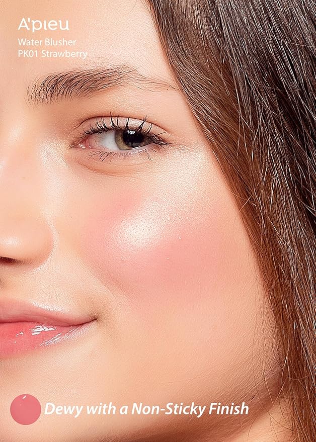 A'PIEU JUICY-PANG WATER BLUSHER (PK01 - I'm Strawberry) Korean Liquid Blush For Cheeks K Beauty Makeup-VivaGrace Women