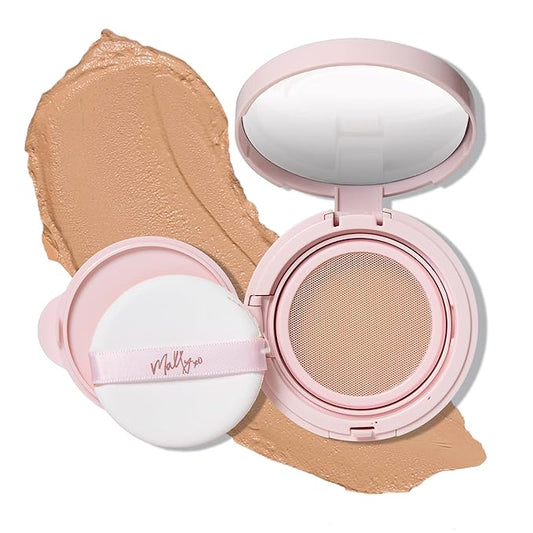 Mally Beauty Flawless Finish Transforming Effect Foundation - Medium - Full Coverage Cream Foundation - Breathable & Lightweight - Hydrating Formula with Vitamin E - Satin Finish-VivaGrace Women