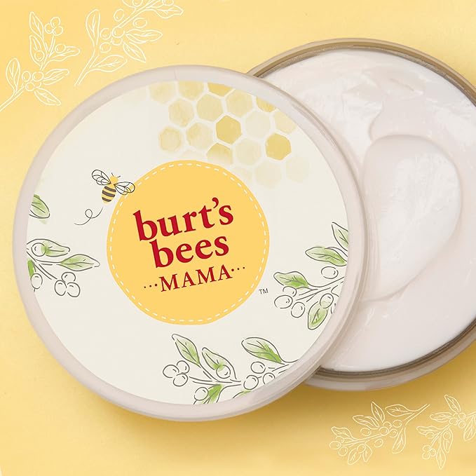 Burt's Bees Mama Belly Butter Stretch Mark Cream for Pregnancy Massages Body & Reduces Scar Appearance, Prenatal & Postnatal Tummy Skin Care, Shea Butter & Vitamin E Rich Formula, 6.5 Oz Tub-VivaGrace Women