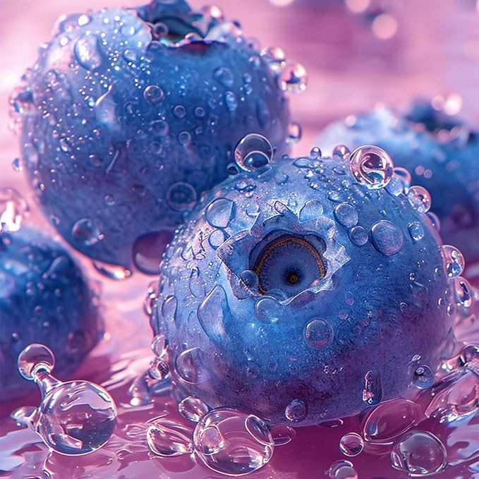 4 Colors Hydrating Jelly Lip Balm,Instantly Hydrate Lips Tinted Moisturizing Lip Balm For Dry Lips,Conditioning & Nourishing Lip Care Lip Moisturizer Fruit Lip Oil Jelly Lipstick (Blueberry)-VivaGrace Women