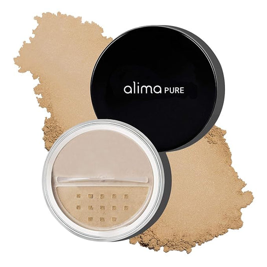 Alima Pure Matte Foundation Loose Mineral Powder Foundation Makeup, Loose Powder Makeup Oil Free Talc Free Powder, Natural Makeup Mineral Foundation Full Coverage Natural Foundation Powder .15 oz/4.5g-VivaGrace Women