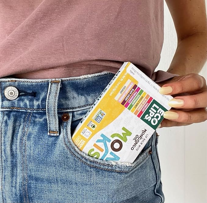 Mongo Kiss USDA Organic Lip Balm Set 8-pack (0.15 oz. each) with Mongongo Oil & Cocoa Butter to Moisturize Chapped Lips | Made in USA by Eco Lips (Variety)-VivaGrace Women