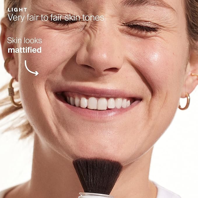 Supergoop! (Re) setting Mineral Powder, Light - 0.15 oz - Makeup Setting Powder + Broad Spectrum SPF 35 PA+++ Sunscreen - With Ceramides, Olive Glycerides & Coated Silica Spheres-VivaGrace Women