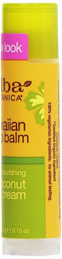 Alba Botanica Coconut Cream Lip Balm, 0.15 oz-VivaGrace Women