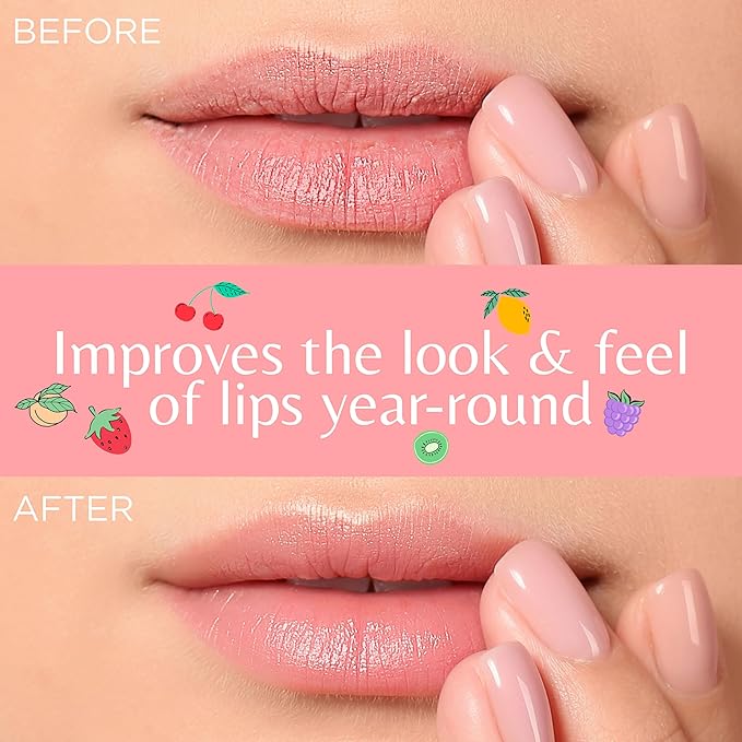 Expressions 5pc Lip Butter Collection - Simply Sweet Fruit Flavored Lip Butter Balm Set | Moisturizing Squeeze Tube Lip Butters for Everyday Lip Care and Lip Repair-VivaGrace Women