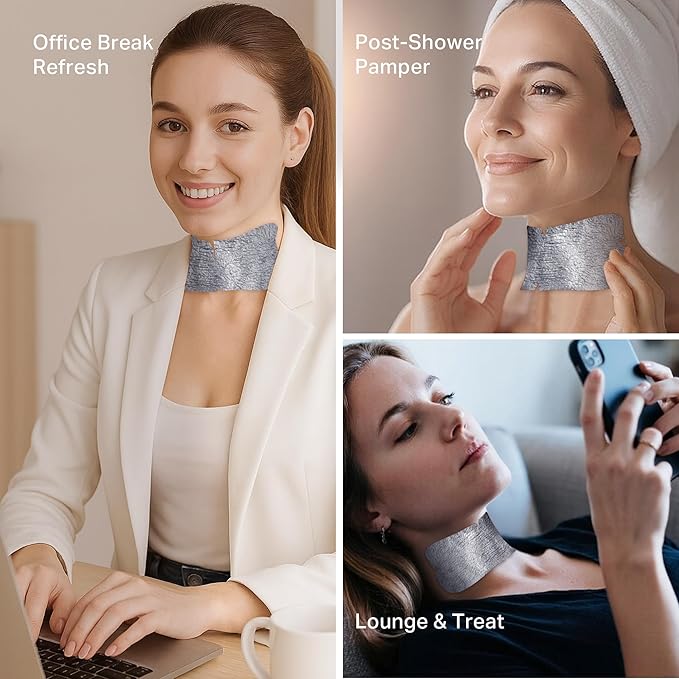 depology Tightening and Lifting Neck Wrinkle Patches with Cream, PDRN Deep Collagen Neck Mask, Firming Patch with PDRN、Collagen and Niacinamide Cream-VivaGrace Women