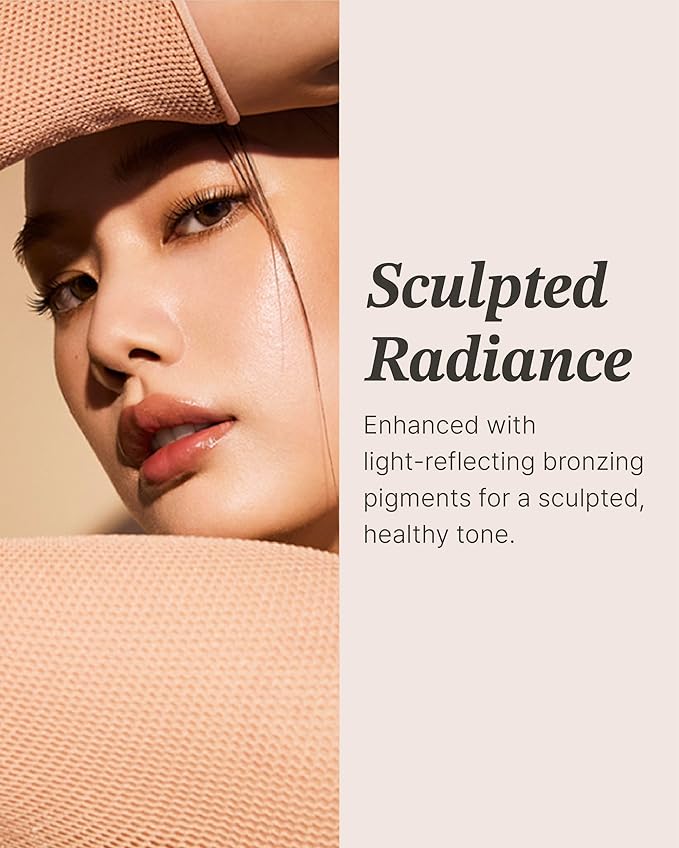 Glint Sheer Bronzer Stick (Smoked, 0.24oz) - Creamy Buildable, Blendable Formula for Natural Contour, Long-Lasting, Smooth, Versatile Use. Korean Makeup. Nose, Face, Cheeks.-VivaGrace Women