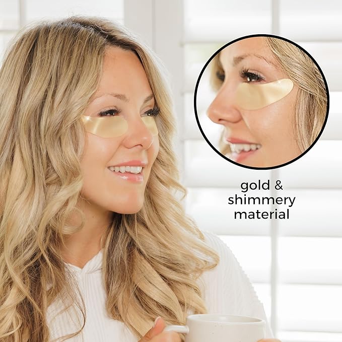 Reusable Under Eye Patches Eco-Friendly Wrinkle Patches with Tin Case | 100% Silicone Reusable Facial Patches | For Puffy Eyes, Dark Circles, Reducing Wrinkles-VivaGrace Women