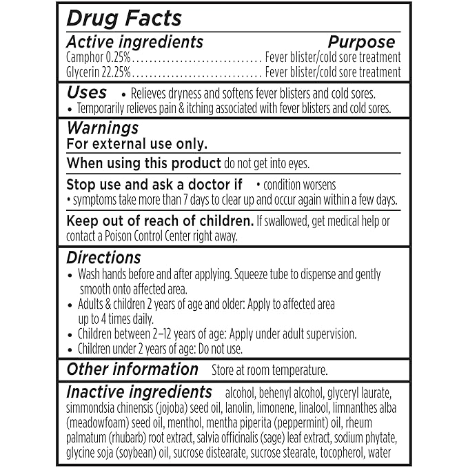 Burt's Bees Cold Sore Treatment and Medicated Lip Balm, College Back to School Dorm Essentials, With Menthol and Eucalyptus Oil, Natural Origin Skincare, 2 Tubes, 0.07 oz./0.15 oz.-VivaGrace Women