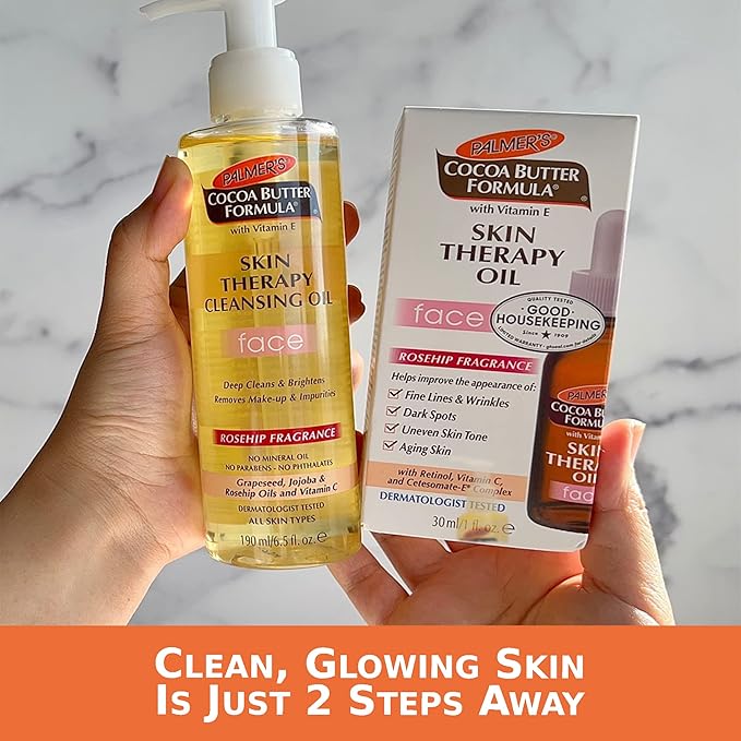 Palmer's Skin Therapy Oil Face bundle (Oil & Cleanser)-VivaGrace Women