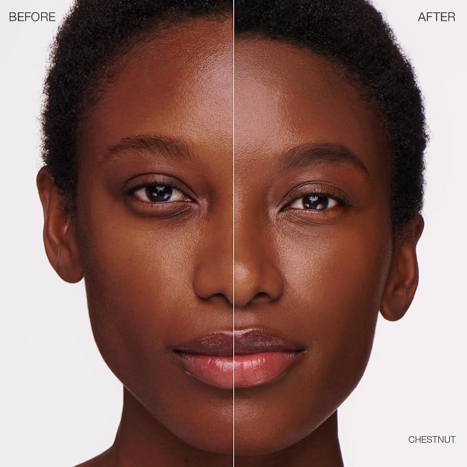 Ogee Complexion Perfecting Liquid Foundation - Lightweight Tinted Moisturizer For Face (Chestnut 13.75W - Deep Auburn, Rich-Golden Undertones) - with Vitamin C & Jojoba Oil - Certified Organic-VivaGrace Women