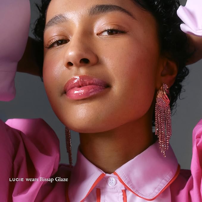 EADEM Le Chouchou Lip Softening Balm, Lip Gloss for Women, Lip Plumper & Lip Mask, Overnight Hydrating & Moisturizing Luxury Lip Balm, 0.5 oz, Bissap Glaze-VivaGrace Women