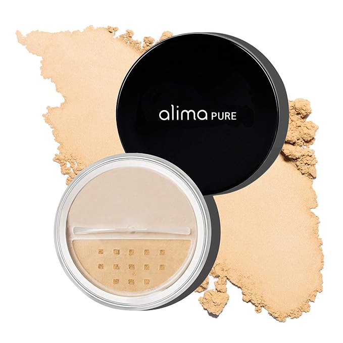 Alima Pure Matte Foundation Loose Mineral Powder Foundation Makeup, Loose Powder Makeup Oil Free Talc Free Powder, Natural Makeup Mineral Foundation Full Coverage Natural Foundation Powder .15 oz/4.5g-VivaGrace Women