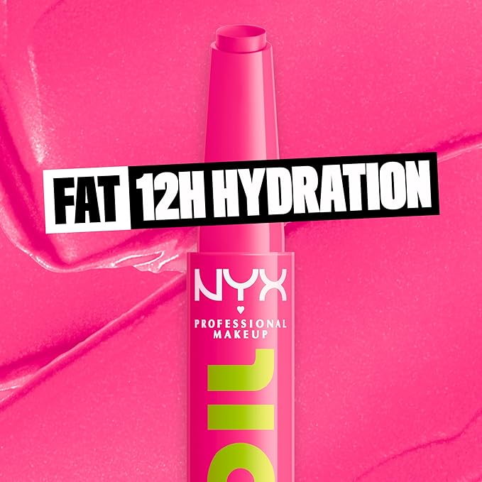 NYX PROFESSIONAL MAKEUP Fat Oil Slick Click, Lightweight, Buildable, Pigmented Vegan Lip Balm - Thriving-VivaGrace Women