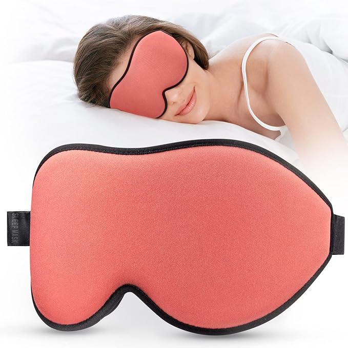 LitBear Sleep Masks for Women, Sleep Eye Mask for Sleeping, Comfortable Night Sleeping Mask, Soft Contoured Eye Cover for Sleeping with Elastic Strap for Side Sleeper Flying Shift Worker Light Sleeper-VivaGrace Women