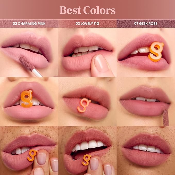 COLORGRAM NUDE BLUR TINT 04 CORAL LIT | Soft Velvet Matte Lip Stain & Cheek Tint | Lightweight Blurring Tint for a Smooth & Airbrushed Finish | 24H Hydration, Long-Lasting & Non-Sticky Formula-VivaGrace Women