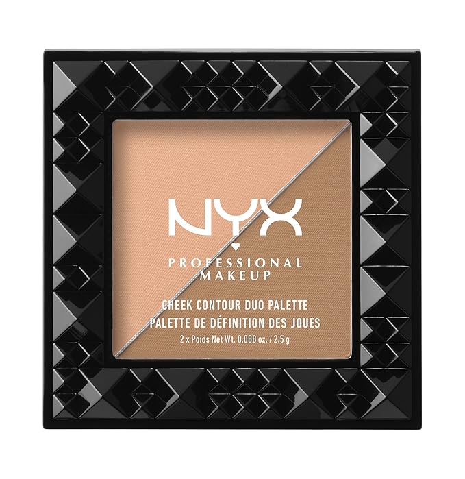 NYX PROFESSIONAL MAKEUP Cheek Contour Duo Palette, Two To Tango, 0.18 Ounce-VivaGrace Women