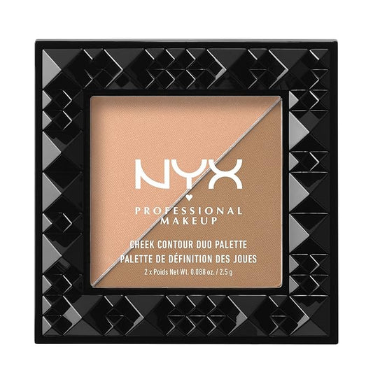 NYX PROFESSIONAL MAKEUP Cheek Contour Duo Palette, Two To Tango, 0.18 Ounce-VivaGrace Women