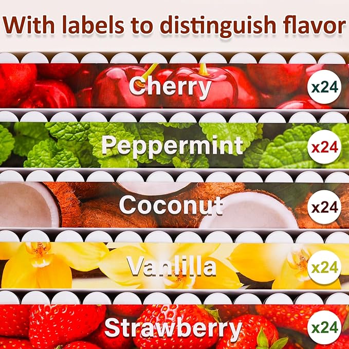 120 Pack Lip Balm Unlabeled, Natural Lip Balm Bulk Blank Tube, Personalized Lip Balm for Party Favors and Gift Basket Filling, Wedding or Baby Shower-5 Flavors-VivaGrace Women