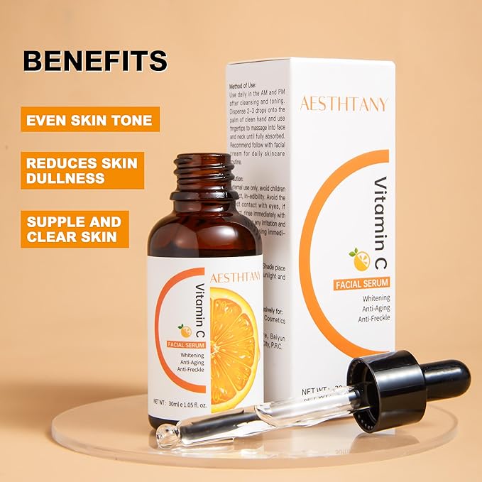 Hydrating Hyaluronic Acid Serum for Face with Vitamin C, Vitamin E | 30ml / 1.06 fl.oz | Daily Moisturizing Face Serum-VivaGrace Women