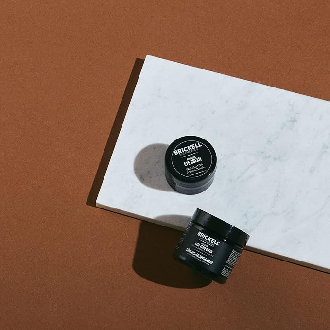 Brickell Men's Ultimate Anti-Aging Routine, Anti-Wrinkle, Night Face Cream and Eye Cream to Reduce Puffiness, Wrinkles, Dark Circles, Under Eye Bags, Natural and Organic, Unscented-VivaGrace Women