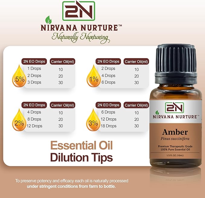 Amber Essential Oil 100% Pure Premium Therapeutic Grade, Undiluted-VivaGrace Women