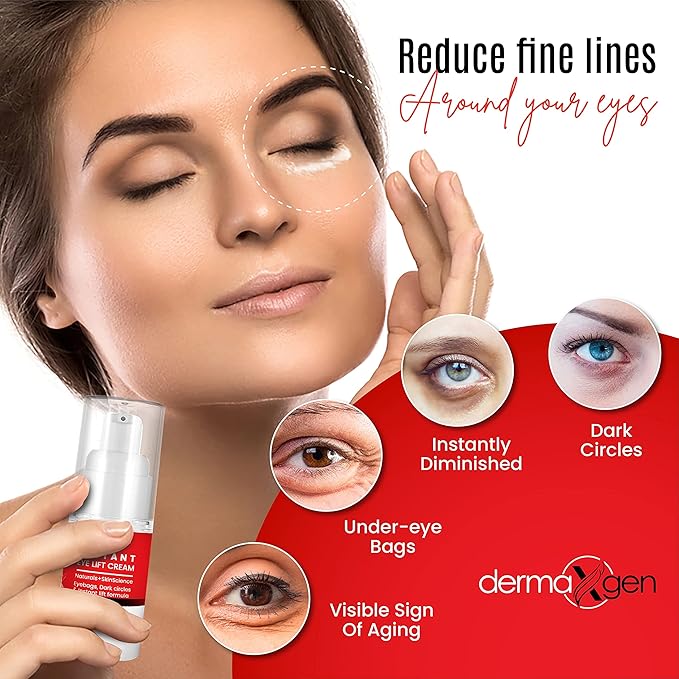 Rapid Reduction Eye Cream - Eye Cream Anti Aging Treatment for Dark Circles - Instant Under Eye Cream - Advanced Peptide Skin Tightening Formula - Instantly Removes Puffiness Wrinkles 20ml-VivaGrace Women