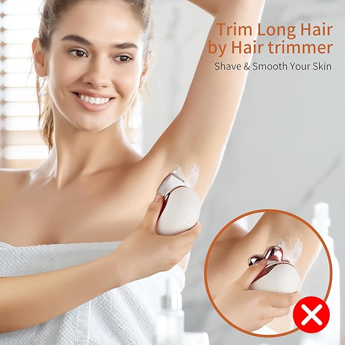 Women's Electric Razors For Women Legs Pubic Facial Hair Removal 2 In 1 Womens Electric Shaver For Women,Bikini Trimmer For Lady,Waterproof-VivaGrace Women