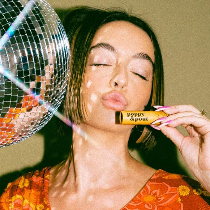 Poppy & Pout Wild Honey Jumbo Lip Balm | All Natural Lip Balms & Moisturizers | Hydrates with Beeswax, Vitamin E, Organic Coconut Oil | Cruelty-Free | Lip Balm in Recyclable Cardboard Tube-VivaGrace Women