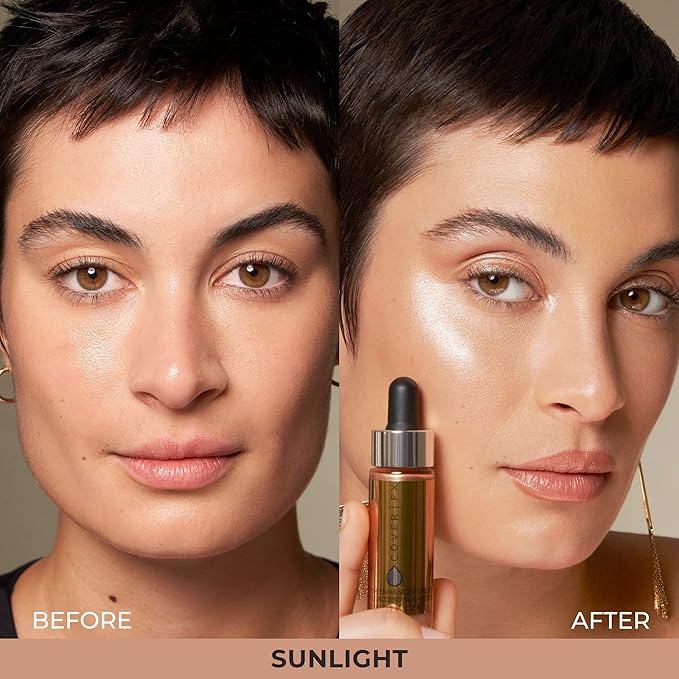 COVER FX Custom Enhancer Drops - Sunlight: Classic Gold Finish - 15mL - Radiant Glow - Liquid Highlighter-VivaGrace Women