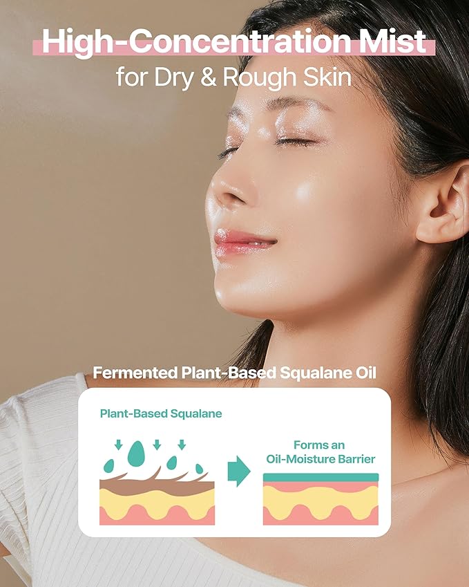 Aloe Cera Mist Serum - Vegan Hydrating Face Spray with Aloe Vera and Ceramide for Rough and Dry Skin - Refreshing & Hydrating Facial Mist - Fresh Herb Citrus Scent, 2.7 fl.oz.-VivaGrace Women