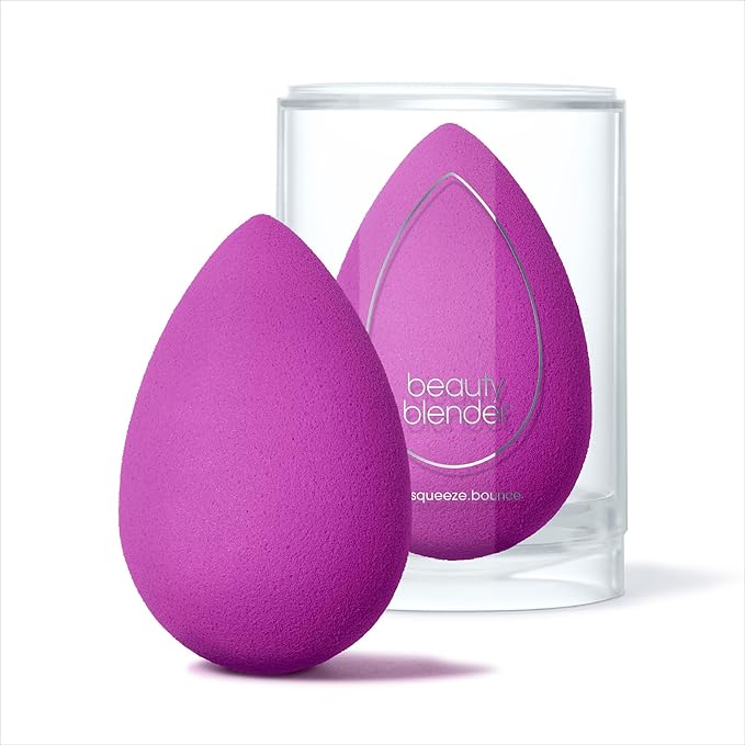Beautyblender® | Amethyst Beauty Blender Makeup Sponge, Super-Soft Foam Easily Blends Foundations, Powders & Creams, Made in USA, Reusable, Washable, Streak Free Application, Vegan, Cruelty Free-VivaGrace Women