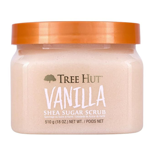 Tree Hut Vanilla Shea Sugar Exfoliating & Hydrating Body Scrub, 18 oz-VivaGrace Women