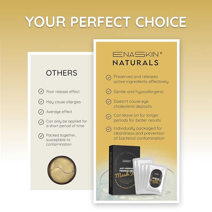 Enaskin Naturals 5 in 1 Anti Wrinkle Face Patches Anti Wrinkle Gel Face Masks (5 in 1 Pack)-VivaGrace Women