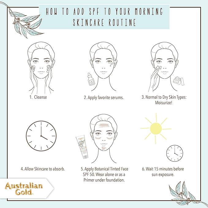 Australian Gold Botanical SPF 50 Tinted Sunscreen for Face, Non-Chemical BB Cream & Mineral Sunscreen,Water-Resistant,Matte Finish,For Sensitive Facial Skin,Rich to Deep Skin Tones, 3 FL Oz, Rich-Deep-VivaGrace Women